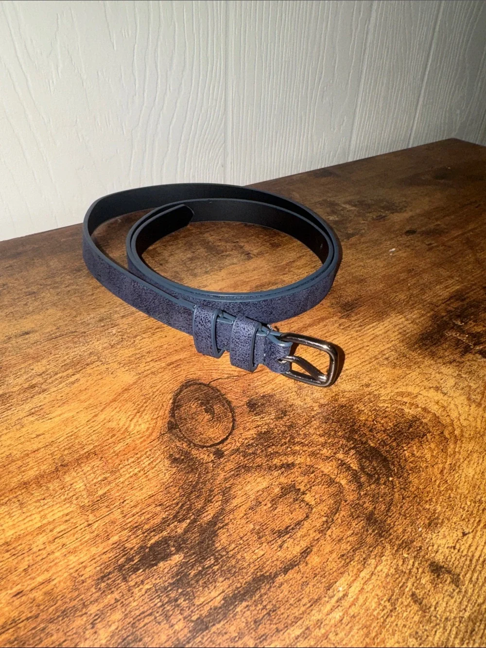 Classic Textured Navy Belt - Unbranded